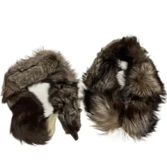 リアルファー ☆ 毛皮 フォックス マフラー ショール ティペット ブラウン 2本 セット 長さ 約125cm 前撮り 振袖 着物 SAGA FOXFOX■SAC56