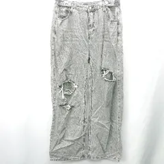 ◇ ⊇ HOLIDAY ホリデー ダメージデニムパンツ サイズL グレー系 メンズ E  【1409100016727】