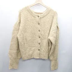 ■ LOWRYS FARM ローリーズファーム 長袖 ニットカーディガン サイズF イエロー レディース E  【1407180029552】