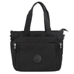 ☆ ブラック ☆ CIARA 2WAY トートバッグ トートバッグ レディース 大きめ トートバック ナイロン 肩掛け ママバッグ マザーズバッグ 2way ショルダー ショルダーバッグ 斜めがけ 大人 無地 シンプル 通勤 通学 A4 旅行