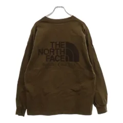 THE NORTH FACE PURPLE LABEL (ノースフェイスパープルレーベル) L/S Logo Tee フロントロゴ ロングスリーブ 長袖Tシャツ ブラウン NT3072N