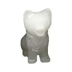 【ミニ彫り物】 お座り犬 ホワイトジェード 1個売り 約35×30mm 風水 パワーストーン プチギフト 転勤 退職 お礼 母の日 敬老の日 クリスマス ギフト / インペリアルオーラ おしゃれ かわいい オシャレ 可愛い プレゼント ギフト 贈り物