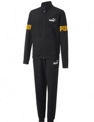 プーマPUMA★ジャージ上下160黒xオレンジ新品