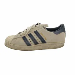 アディダス adidas BEAUTY&YOUTH別注 SUPERSTAR スニーカー シューズ ライン スエード 22cm 白 ホワイト 青 ブルー  AQ5352 /JS 0925のサムネイル