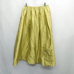 ◇ Θ IENA イエナ ウエストゴム ロング フレア スカート サイズ38 ライトグリーン系 レディース E  【1504210007471】