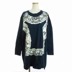 ヴィヴィアンウエストウッドレッドレーベル Vivienne Westwood RED LABEL チュニック ワンピース 長袖 オーブ プリント コットン 青 ブルー 2のサムネイル