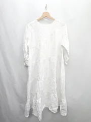 ◇ ⊂ CIAOPANIC TYPY チャオパニックティピー 七分袖 ロング丈 ワンピース サイズONE ホワイト レディース E  【1410290028827】