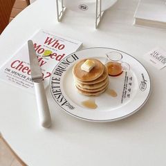 ブランチロゴプレート | プレート 平皿 ブランチ 韓国 キッチン雑貨 英風 お皿 インテリア雑貨