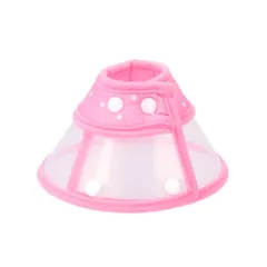☆ ピンク ☆ S ☆ エリザベスカラー 犬 猫 ベル型 視界クリア s エリザベスカラー 犬 猫 ベル型 S 猫用エリザベスカラー 犬用エリザベスカラー ソフト 手術後 ボタン式 軽量 軽い 舐め防止 傷舐め防止 傷口保護 引っ掻き防止 装着簡単 犬用 猫用