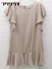 ◇ ag by aquagirl アクアガール 半袖 ミニ ワンピース ベージュ系 レディース 【中古】 【1002800714742】のサムネイル