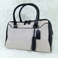 コーチ COACH レガシー レザー ヘイリーサッチェル ミニボストン タッセルチャーム ハンドバッグ バイカラー 25807 4878399e20251017