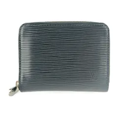 超美品 LOUIS VUITTON ルイ ヴィトン コインケース ジッピー コインパース M60152 ブラック シルバー金具 エピレザー ユニセックス ラウンドファスナー 小銭入れ
