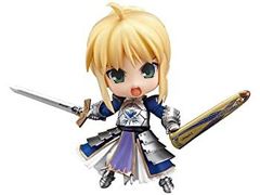 [중고] [매우 좋은] Fate/stay night 넨 드로이드 세이버 슈퍼 이동식 에디션 (논스케일 ABS&PVC 도장이 끝난 가동 피규어)