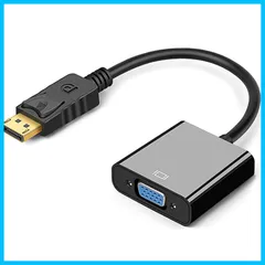 【特価商品】変換 アダプター DP VGA to VGA 変換 コネクター（オス→メス）1080P 60Hz ブラック DisplayPort 互換ディスプレイ プロジェクタ DVD HDTV PCなど