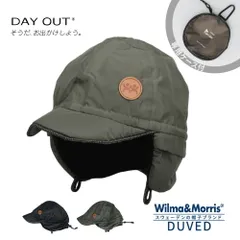 【新品】 帽子 メンズ キャップ 帽子 レディース アビエーターキャップ パイロットキャップ フライトキャップ 耳あて付き 防風 防寒 耳当て 2way 黒 ブラック グリーン DAY OUT　デイアウト Wilma&Morris ウィルマアンドモリス 806
