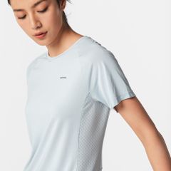 訳あり　デカトロン　QUECHUA (ケシュア) 登山・ハイキング Tシャツ 500 レディース　フォギーブルー　Mサイズ　ほこりあり　しわあり