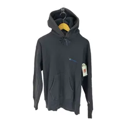 チャンピオン Champion 青単 復刻 REVERSE WEAVE リバースィーブ ワンポイント ロゴ 刺繍 プルオーバー パーカー 袖目付き メンズ import：XL 