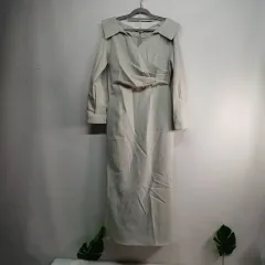 オフショルダー ロング ワンピース ベージュ 90 サイズ 春 秋 59431