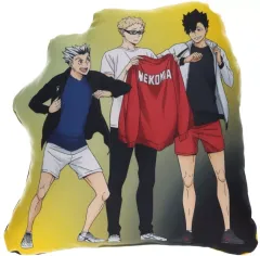 【中古】クッション・本体 月島蛍＆黒尾鉄朗＆木兎光太郎 描き下ろし ダイカットミニクッション 「ハイキュー!!」
