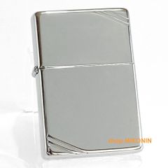ZIPPO 1937 復刻 フラットトップ ハイポリッシュクローム 260 ダイアゴナルライン 定番 ジッポー オイルライター