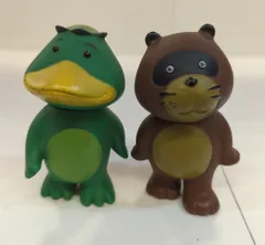 DCカード たぬきカッパミニソフビセット　タスキなし袋版