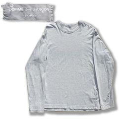 【AD2001】Comme des Garçons Homme gray  cotton long sleeve T-shirts archive "田中オム"