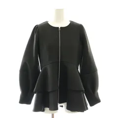 トランテアン ソン ドゥ モード 31 Sons de mode ダンボールペプラム ジャケット ノーカラー ジップアップ 36 黒 ブラック /AT ■OS ■SHのサムネイル