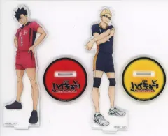 【中古】アクリルスタンド・アクリルパネル [単品] 月島蛍＆黒尾鉄朗 描き下ろしアクリルスタンド2種セット 「Blu-ray/DVD 劇場版 ハイキュー!! ゴミ捨て場の決戦 豪華版 アニメイト限定セット」 同梱特典