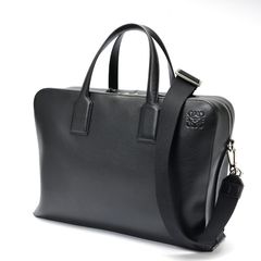 ロエベ / LOEWE　ゴヤ ブリーフケース / 2WAY ビジネス バッグ　337.07.T11　レザー　ブラック 【中古】 商品番号 S-158143