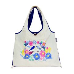 横浜ベイスターズ マスコット刺繍入り トートバッグ エコバッグ ブルー 