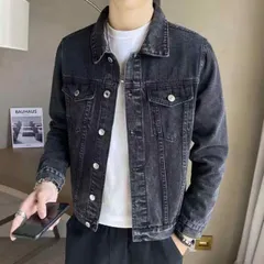 メンズ ファッション 服 男性用 オシャレ シンプル 大人 かっこいい 大きいサイズ ストリート 紳士服 スリム ワークジャケット レトロ 韓国スタイル ジャケット カジュアル デニムジャケット