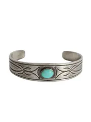 【お得なクーポン配布中!】 ★ ナバホ Joe Piaso Jr 作 ターコイズ シルバー バングル 小物 インディアン ジュエリー アーティスト ブレスレット STERLING 銀 ストーン