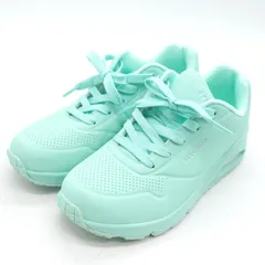 スケッチャーズ スニーカー 177125 Air-cooled メモリーフォーム シューズ 靴 レディース 24サイズ グリーン SKECHERS 【中古】