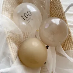 100日祝い バルーン 3枚 セット 風船 お食い初め 赤ちゃん 飾り