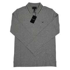 未使用　EMPORIO ARMANI エンポリオ アルマーニ 長袖シャツ グレー  メンズ XSサイズ