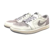 NIKE (ナイキ) AIR JORDAN 1 RETRO LOW OG エア ジョーダン 1 ロー オリジナル ローカットスニーカー CZ0790-101 26.5cm グレー ホワイト メンズ/027