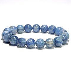 幻の青毛✨天然 ブルーラビットヘア 10mmブレスレット 開運 1324 
