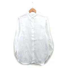 スローブ イエナ SLOBE IENA  シャツ ブラウス 長袖 リネン シンプル ホワイト 白 /KT8