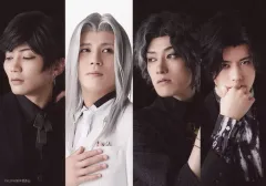 【中古】生写真(男性) 集合(4人)/横型・バストアップ・キャラクターショット/音楽劇「黒と白 -purgatorium- amoroso」トレーディングブロマイド