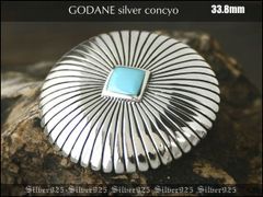即決 GODANE ゴダン SV925シルバー ナバホサン ターコイズコンチョ カスタムに最適