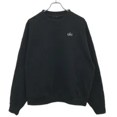 alo yoga アロヨガXXS スウェット　トレーナー　ブラック ALO YOGA スウェット トップス XXS トレーナー ロゴ XS以下 ALO