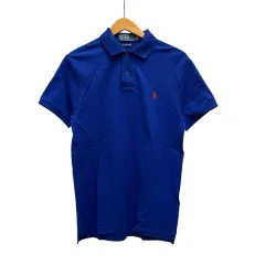 新品 Polo Ralph Lauren 刺繍ロゴ ポロシャツ M 紺 POLO RALPH LAUREN（ポロ ラルフ ローレン）の「【POLO