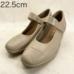 【新品 訳あり】ディッシー　アンクルベルトスクエアパンプス　22.5㎝　ライトオーク