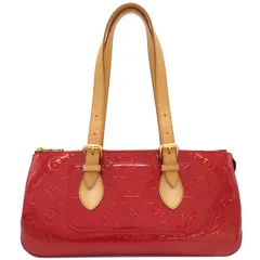 ルイヴィトン LOUIS VUITTON ショルダーバッグ ローズウッド アヴェニュー モノグラムヴェルニ ポムダムール ゴールド金具 肩掛け 赤  M93507 FL0028 【保存袋】【中古】