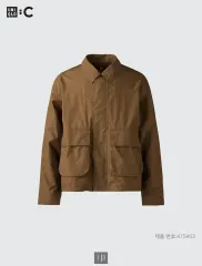 ユニクロC コットンショートブルゾン ダークブラウン L 今週金曜発売のUNIQLO:C ジェネリックYOKEと言われてるコットン