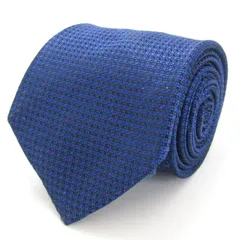 オリヒカ ブランド ネクタイ チェック柄 ドット 格子柄 シルク PO メンズ ネイビー ORIHICA 【中古】