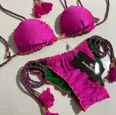 Lショッキングピンクxグリーン　リバーシブル