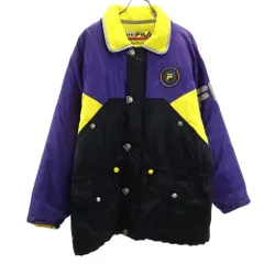 フィラ 90s オールド 中綿ジャケット M パープル FILA メンズ