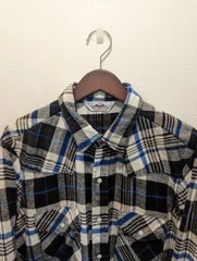 80's　USA製　DAKOTA BY FIVE BROTHER　ファイブブラザー　シャツ　フランネル　ウエスタンシャツ　チェック柄　コットン