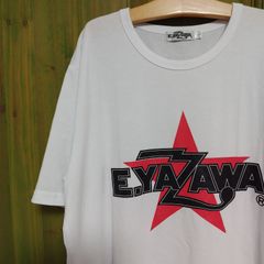 矢沢永吉 E.YAZAWA  ロゴプリント  Tシャツ バンドTシャツ  カラー　白